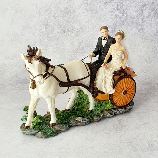 Horse & Carriage with Bride & Groom