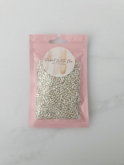 Silver Tiny Sugar Rods
