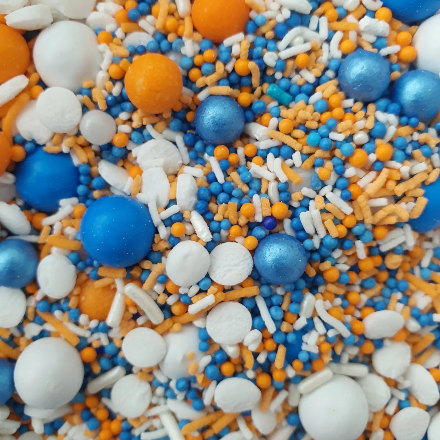 Blue & Orange themed sprinkles