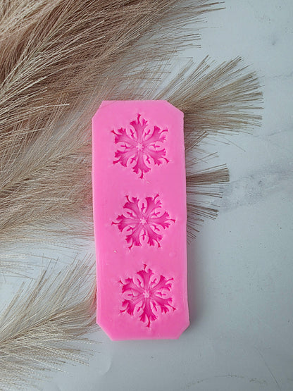 3 Snowflake Silicone Mould