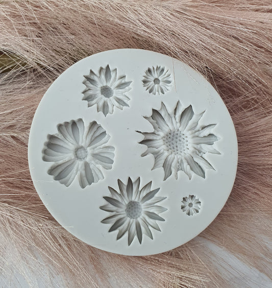 DAISY & SUNFLOWER SILICONE MOLD