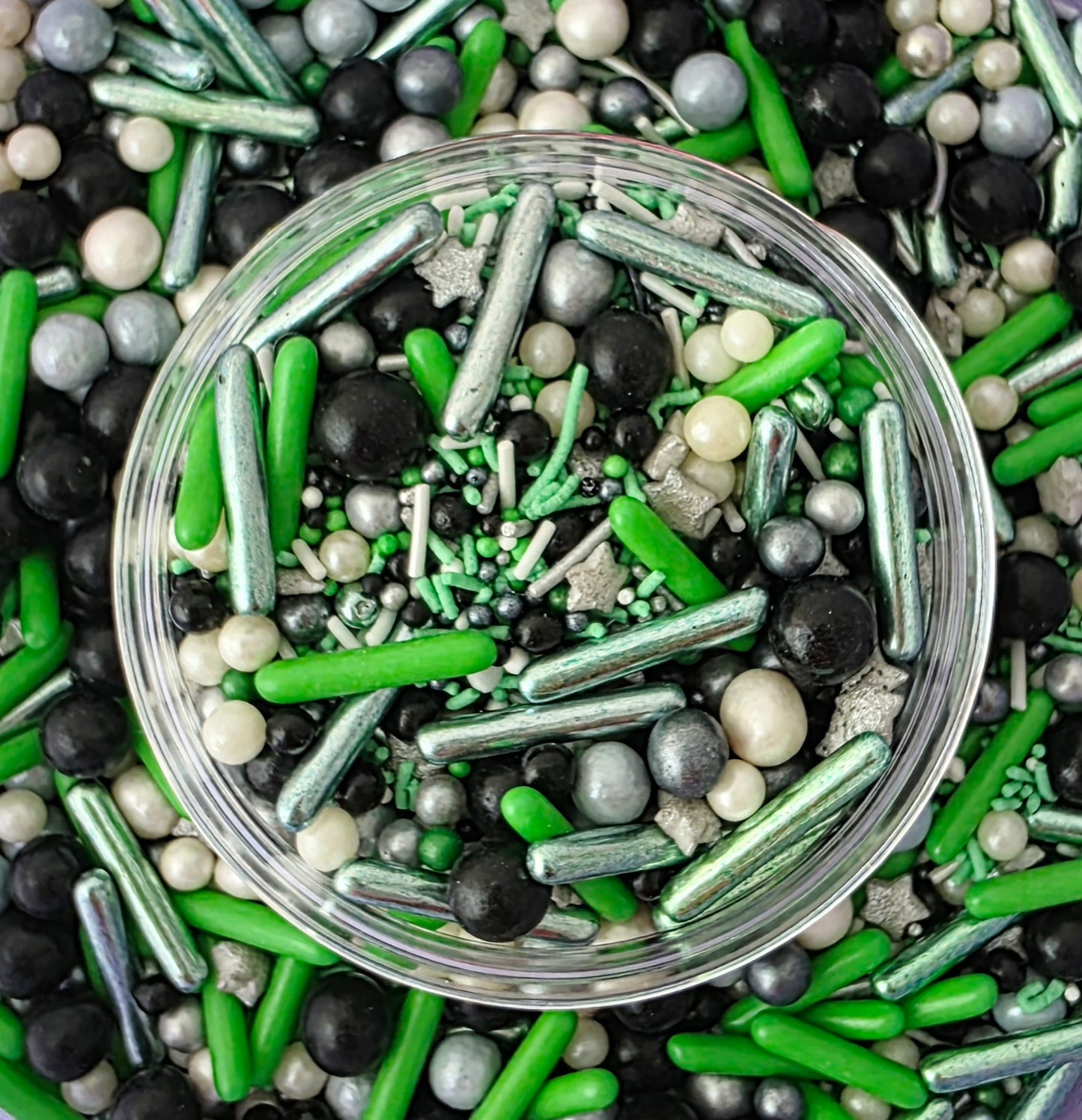 Dark Green/Black Sprinkle