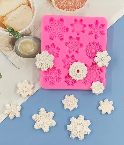 9 Snowflake Silicone Mould