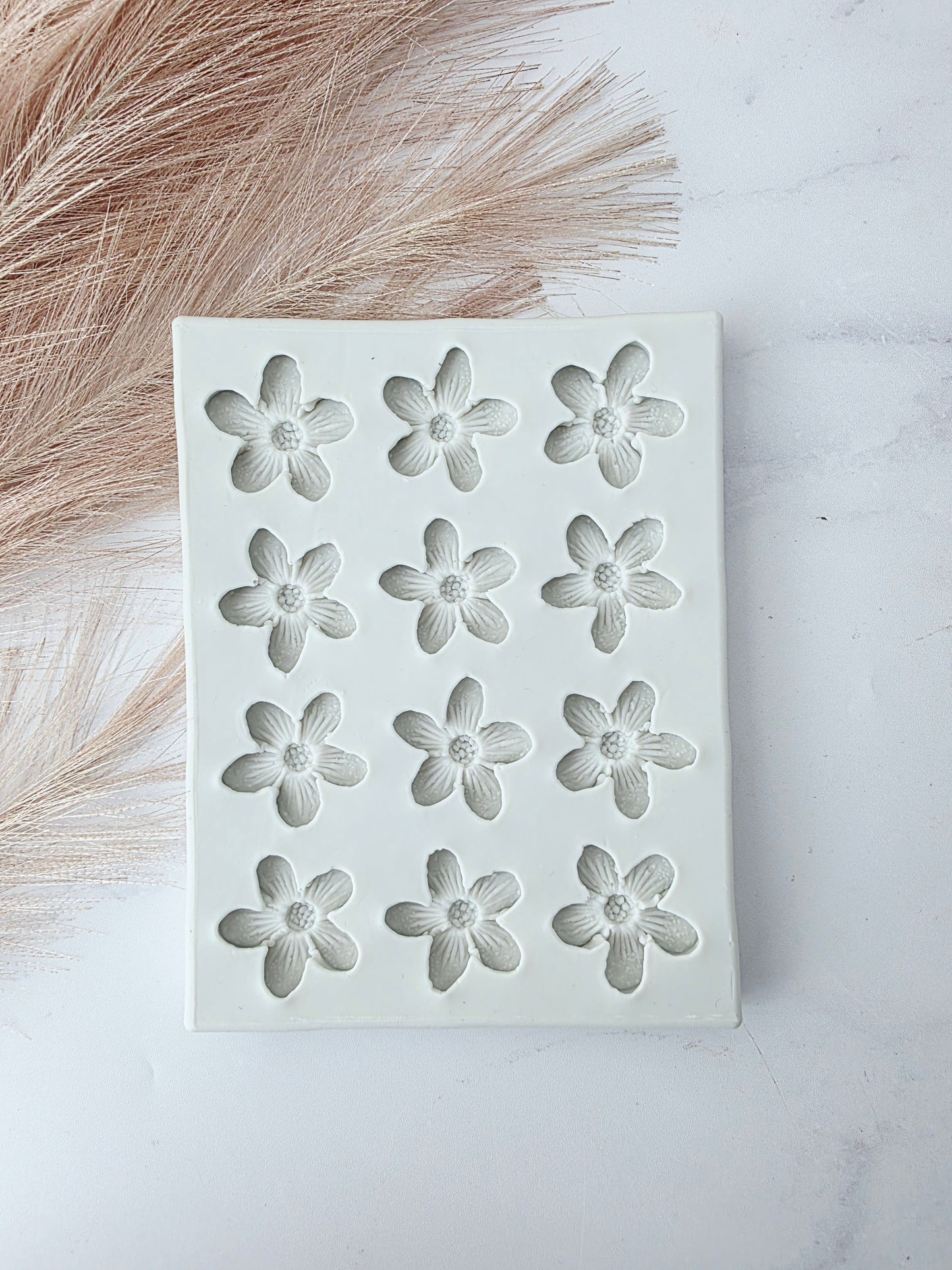12 Mini Blossom Flower Silicone Mould