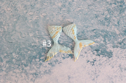 Mini Marble & Gold Mermaid tails