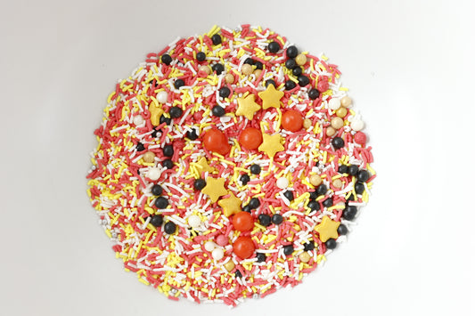 Mini Mouse coloured sprinkles