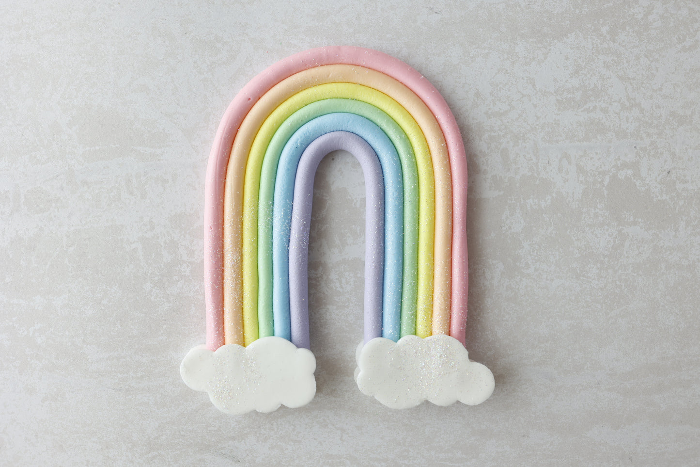 Pastel Rainbow with clouds